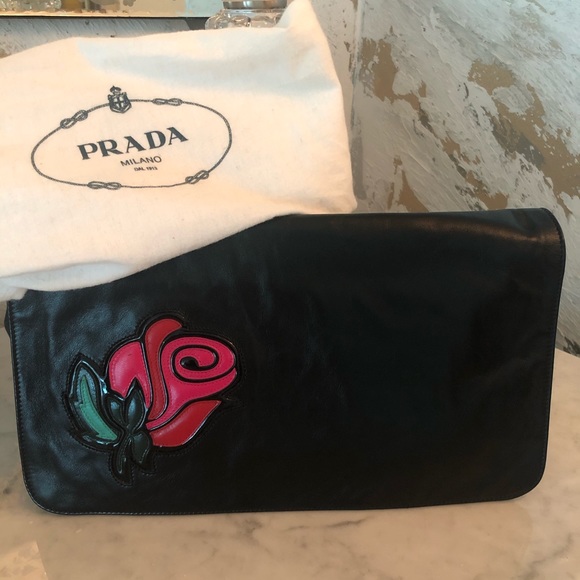 Prada Handbags - 💐PRADA huge clutch bag collector piece Trending